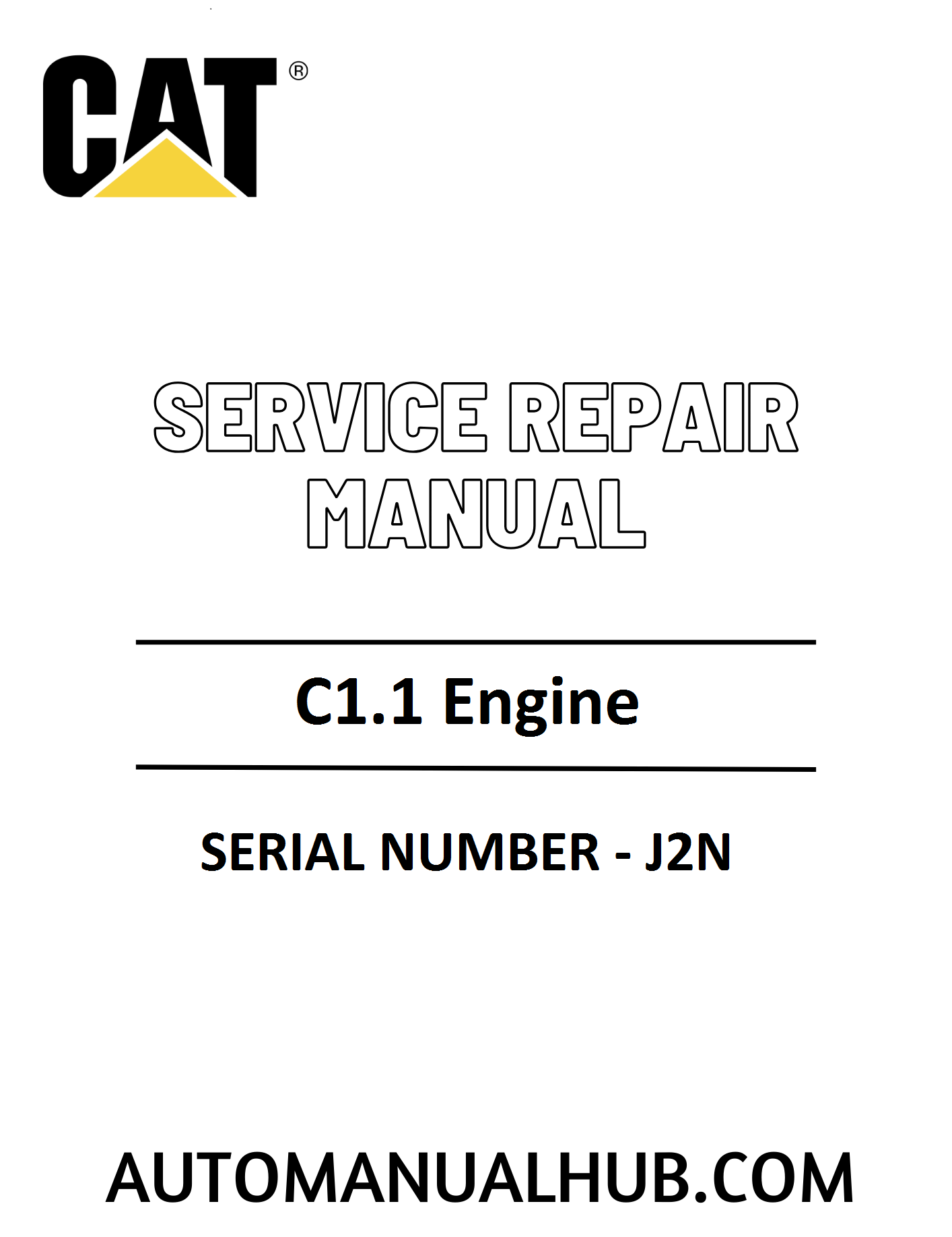 Cat Caterpillar C1.1 Engine Service Repair Manual