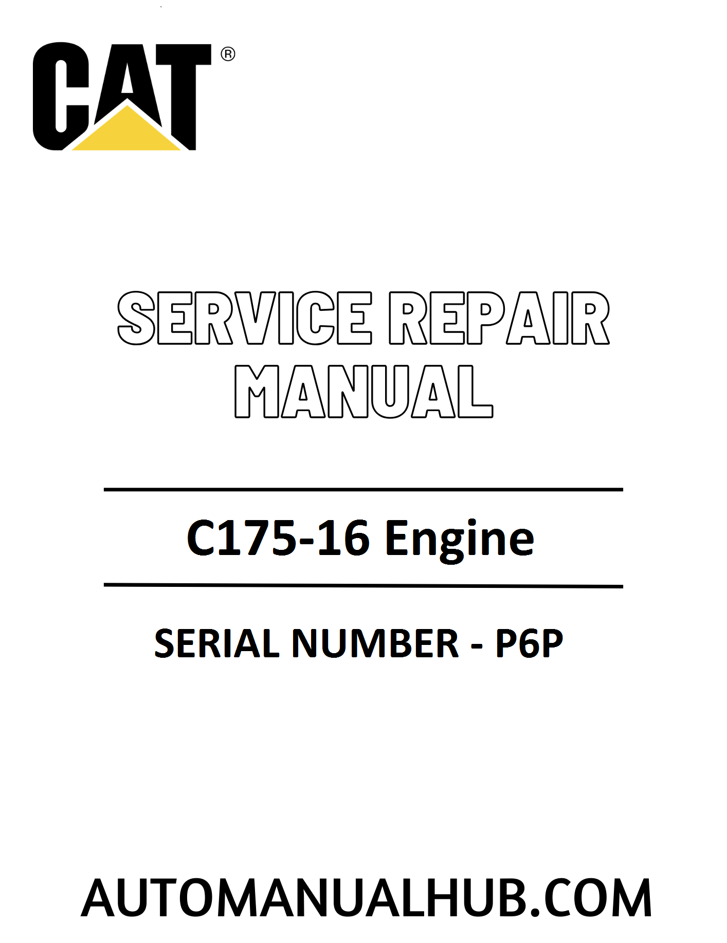 Cat Caterpillar C175-16 Engine Service Repair Manual