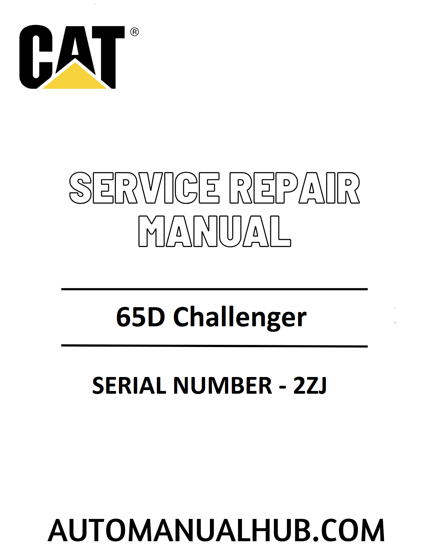 Cat Caterpillar 65D Challenger Service Repair Manual