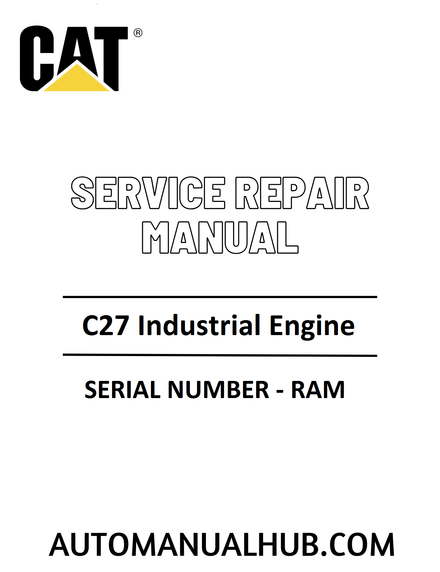 Cat Caterpillar C27 Industrial Engine Service Repair Manual