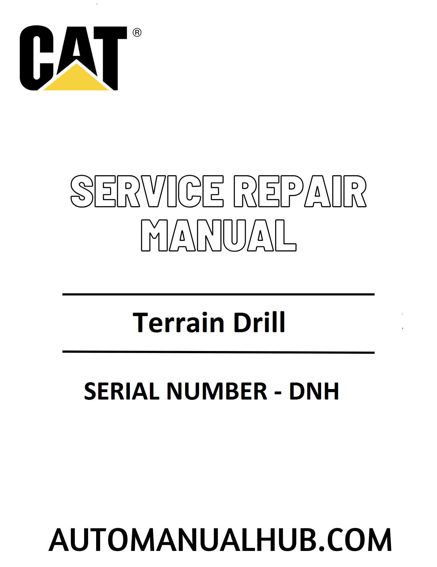 Cat Caterpillar Terrain Drill Service Repair Manual