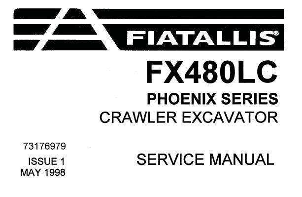FIAT ALLIS FX480LC (PHOENIX SERIES) CRAWLER EXCAVATOR SERVICE REPAIR MANUAL PDF DOWNLOAD
