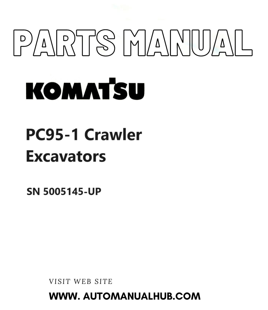 Komatsu PC95-1 Crawler Excavators Parts Manual SN 5005145-UP PDF