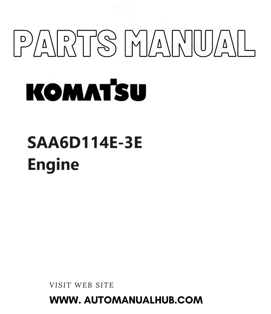 Komatsu SAA6D114E-3E Engine Parts Manual PDF
