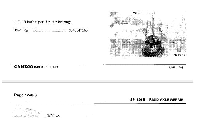 John Deere Cameco SP1800B Loader Technical Service Repair Manual - PDF