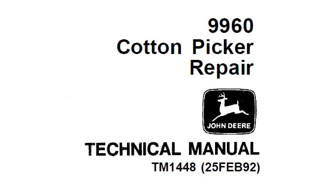 John Deere 9965 Cotton Picker Operator’s Manual OMN200351 - PDF