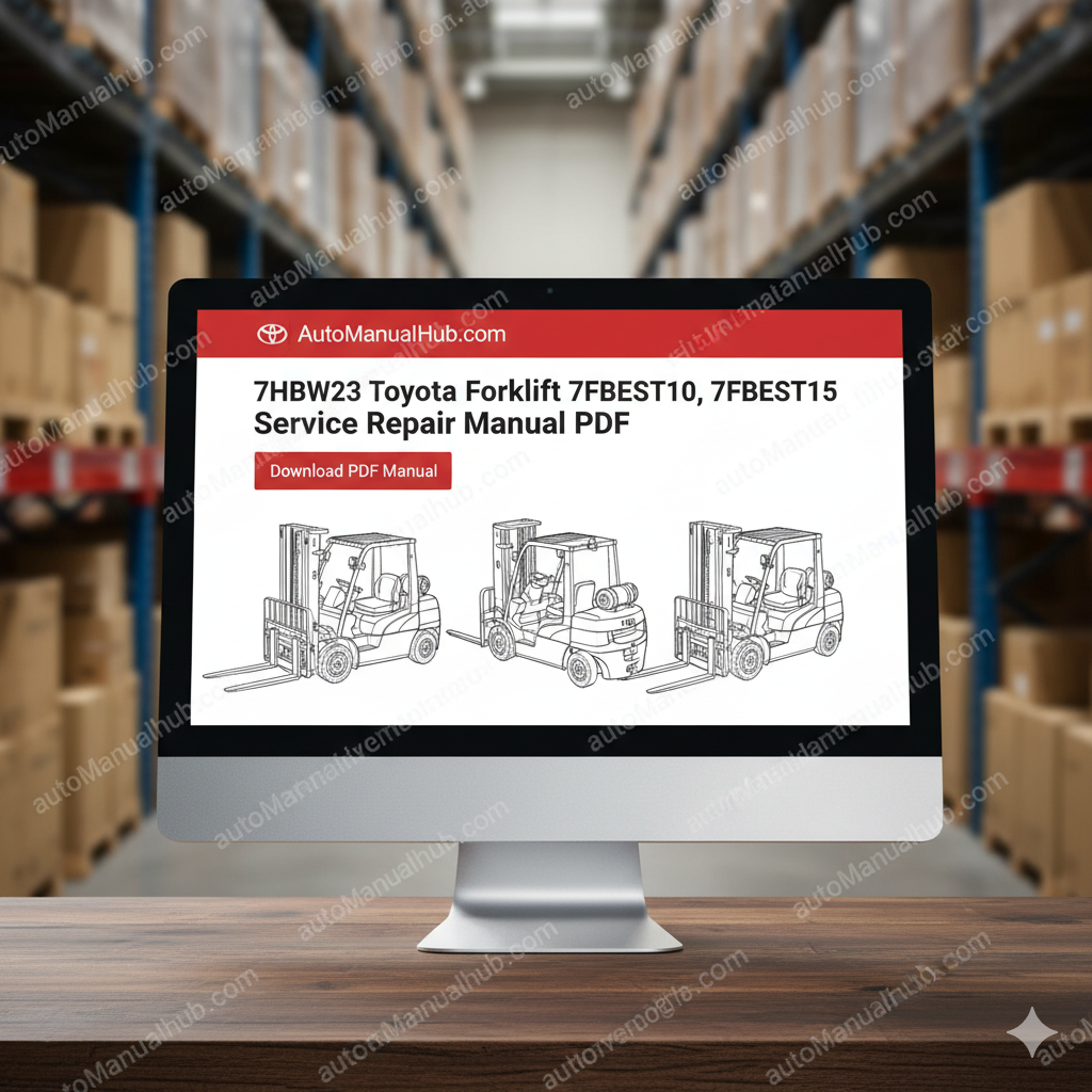 Toyota 7FBEST10 7FBEST13 7FBEST15 Forklift Service Repair Manual PDF