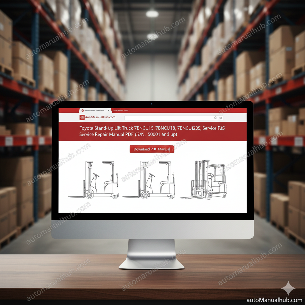 Toyota Stand-Up Lift Truck 7BNCU15-25 Service Repair Manual PDF