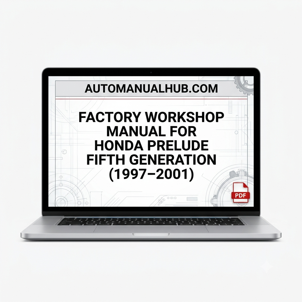Honda Prelude Fifth Generation Factory Service and Workshop Manual for 1997–2001 models covering engine, gearbox, wiring diagrams, diagnostics, repairs, maintenance, and rebuild procedures.
