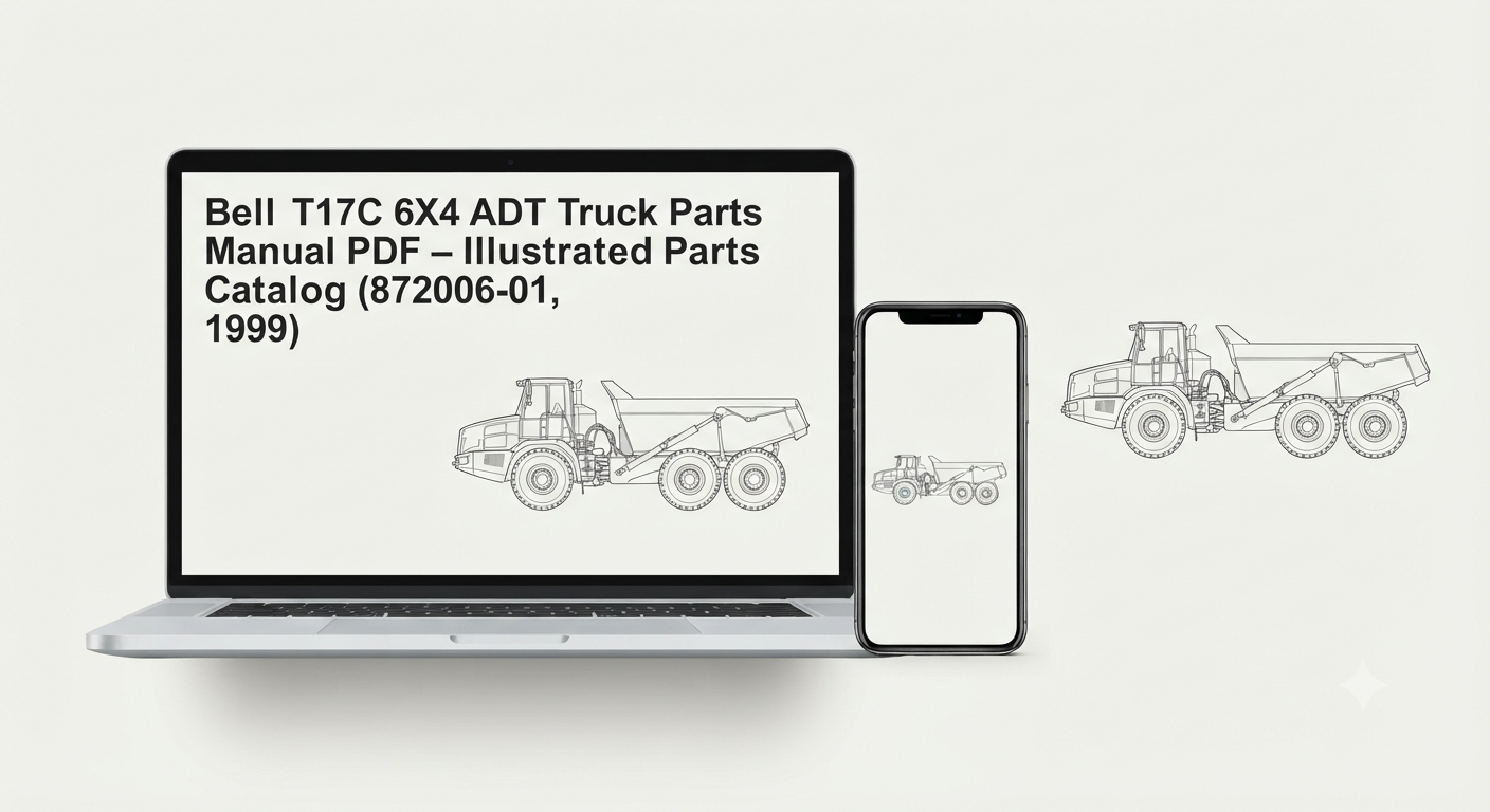 Bell Truck ADT T17C 6X4 Parts Manual 872006-01 PDF