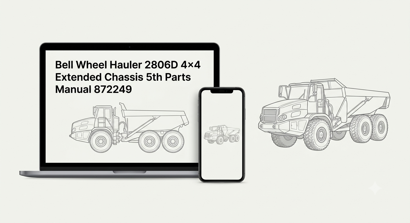 Bell Wheel Hauler 2806D 4x4 Extended Chassis 5th Parts Manual 872249 - AutoManualHub.com
