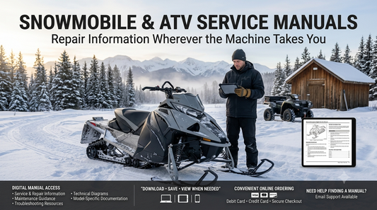 Arctic Cat service manuals for snowmobile and ATV repair maintenance troubleshooting and model-specific technical information