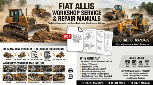Fiat Allis workshop service repair manuals PDF for dozers loaders graders and heavy equipment technical information
