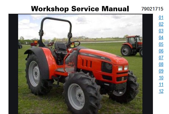 AGCO GT45, GT55, GT65, GT75 TRACTOR SERVICE REPAIR MANUAL 