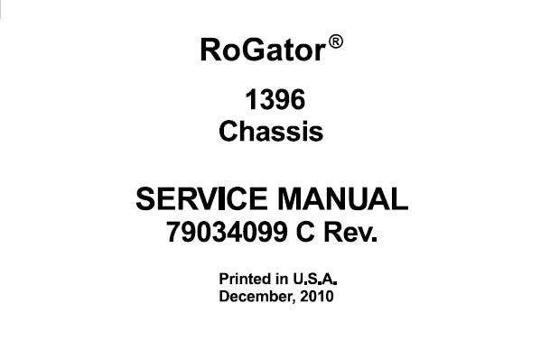 AGCO AG-CHEM 1396 ROGATOR CHASSIS SERVICE REPAIR MANUAL PDF DOWNLOAD