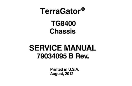 AGCO AG-CHEM TG8400 TERRAGATOR CHASSIS SERVICE REPAIR MANUAL PDF DOWNLOAD