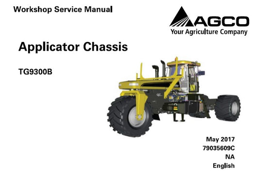 AGCO AG-CHEM TG9300B APPLICATOR CHASSIS SERVICE REPAIR MANUAL PDF DOWNLOAD