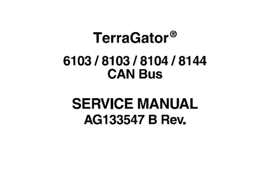 AGCO AG-CHEM TERRA-GATOR 6103 , 8103 , 8104 , 8144 CAN BUS SERVICE REPAIR MANUAL PDF DOWNLOAD