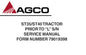 AGCO ST35,ST40 (PRIOR TO “L” S/N) TRACTOR SERVICE REPAIR MANUAL PDF DOWNLOAD