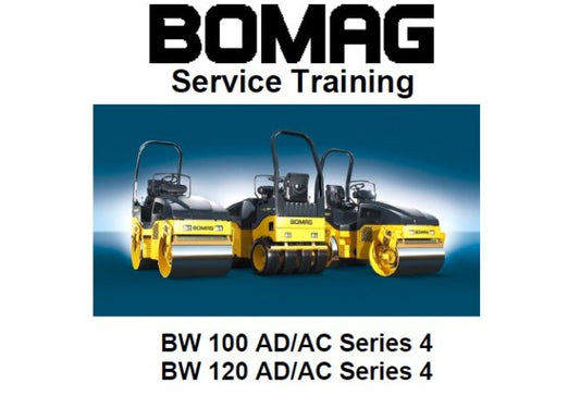 BOMAG BW 100, 120 AD, AC SERIES 4 ROLLERS SERVICE TRAINING MANUAL PDF DOWNLOAD