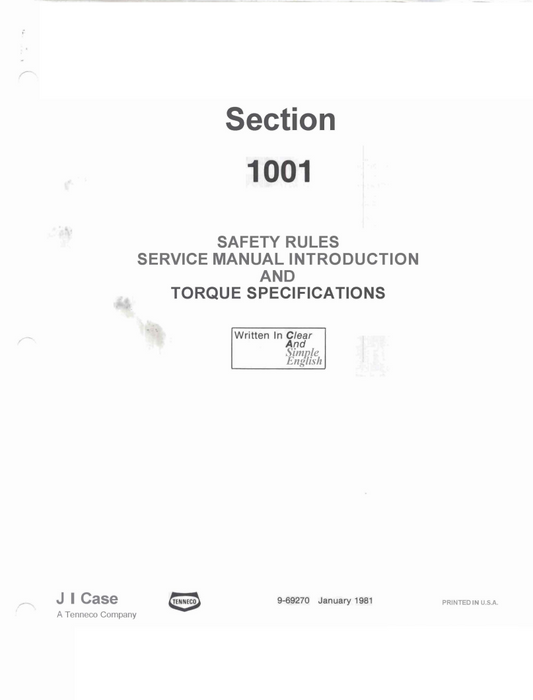 Case 580D Super 580D Backhoe Loader Service Repair Manual PDF