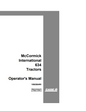 Case IH McCormick International 634 Tractor Operator’s Manual 1092584RI PDF