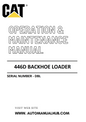 446D Caterpillar Backhoe Loader Operation & Maintenance Manual Serial Number - DBL PDF Download