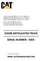 Cat Caterpillar D250B Articulated Truck Schematic Diagram Manual