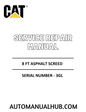 Cat Caterpillar 8 FT Asphalt Screed Service Repair Manual 