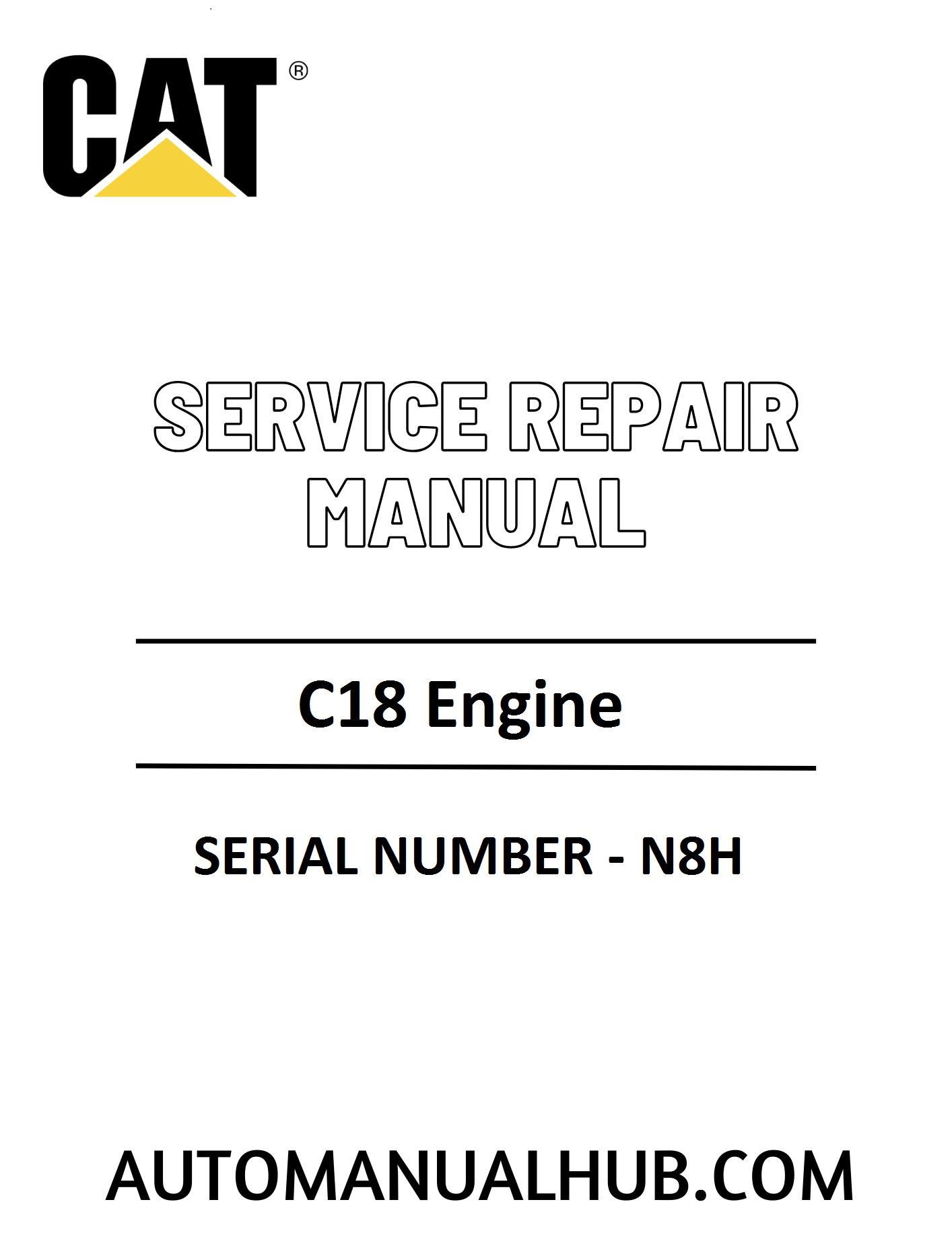 Cat Caterpillar C18 Engine Service Repair Manual 