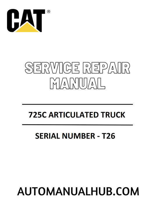 Cat Caterpillar 725C Articulated Truck Service Repair Manual 