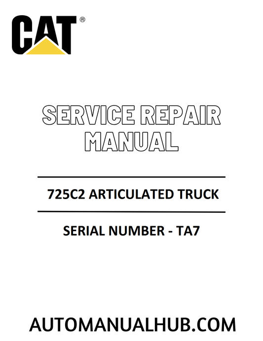 Cat Caterpillar 725C2 Articulated Truck Service Repair Manual 