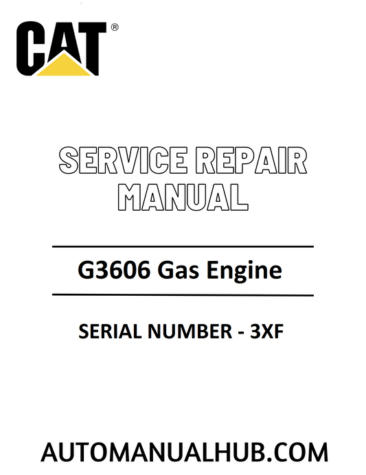 Cat Caterpillar G3606 Gas Engine Service Repair Manual 