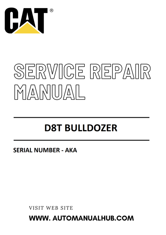 Cat Caterpillar D8R Bulldozer Service And Repair Manual Serial Number - 7HW PDF Download