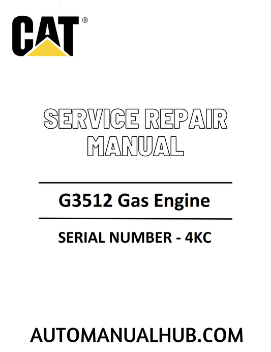 Cat Caterpillar G3512 Gas Engine Service Repair Manual 
