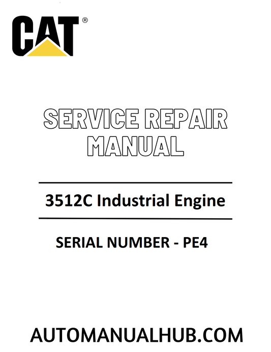 Cat Caterpillar 3512C Industrial Engine Service Repair Manual 
