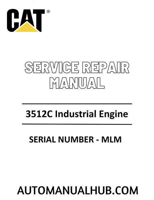 Cat Caterpillar 3512C Industrial Engine Service Repair Manual 