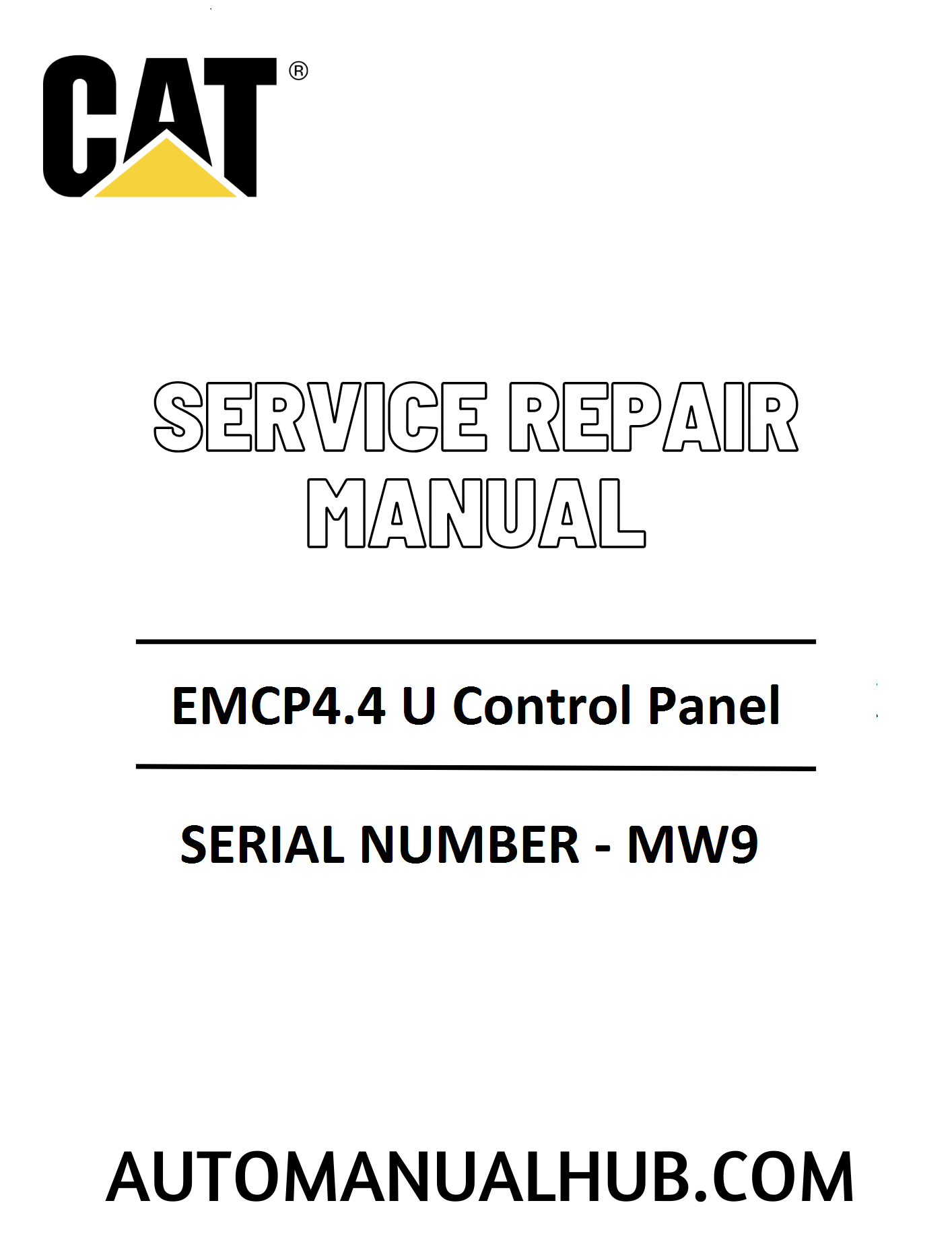 Cat Caterpillar EMCP4.4 U Control Panel Service Repair Manual