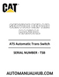 Cat Caterpillar ATS Automatic Trans Switch Service Repair Manual 