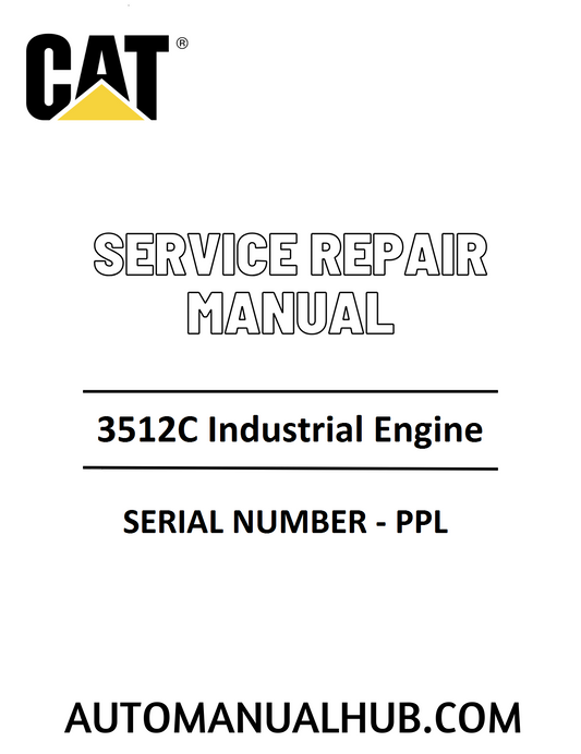 Cat Caterpillar 3512C Industrial Engine Service Repair Manual 