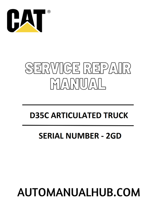 Cat Caterpillar D35C Articulated Truck Service Repair Manual 