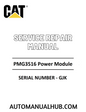 Cat Caterpillar PMG3516 Power Module Service Repair Manual 