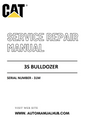 Cat Caterpillar 3S Bulldozer Service And Repair Manual Serial Number - 31M PDF Download