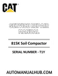Cat Caterpillar 815K Soil Compactor Service Repair Manual