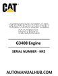 Cat Caterpillar G3408 Engine Service Repair Manual 