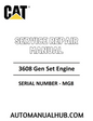Cat Caterpillar 3608 Gen Set Engine Service Repair Manual 