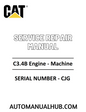 Cat Caterpillar C3.4B Engine - Machine Service Repair Manual