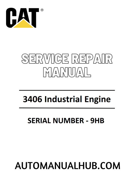 Cat Caterpillar 3406 Industrial Engine Service Repair Manual 