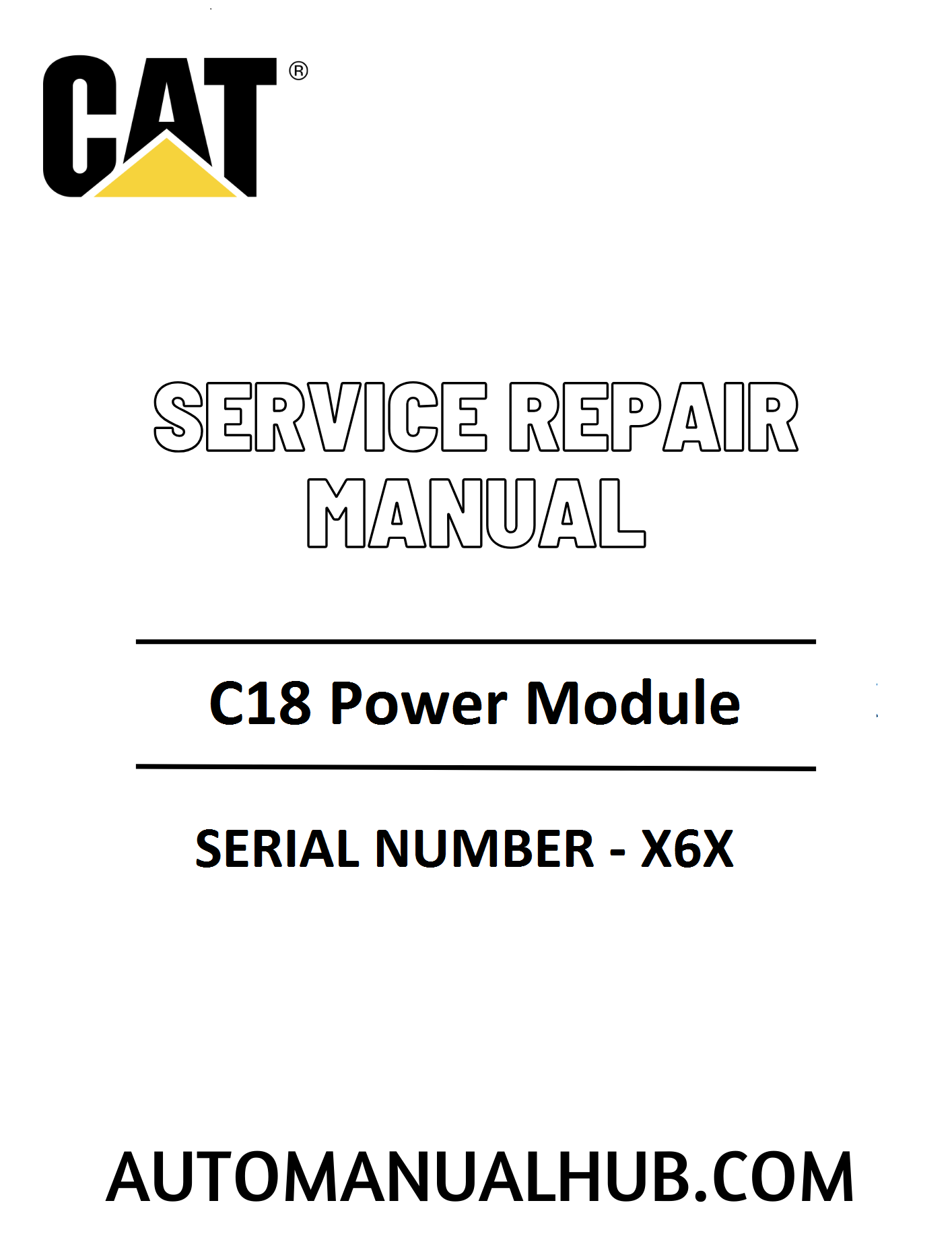 Cat Caterpillar C18 Power Module Service Repair Manual 