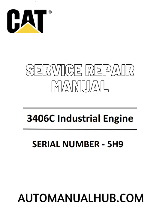 Cat Caterpillar 3406C Industrial Engine Service Repair Manual